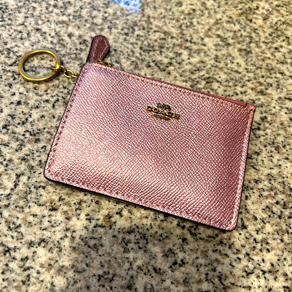 Coach Pink Card Holder